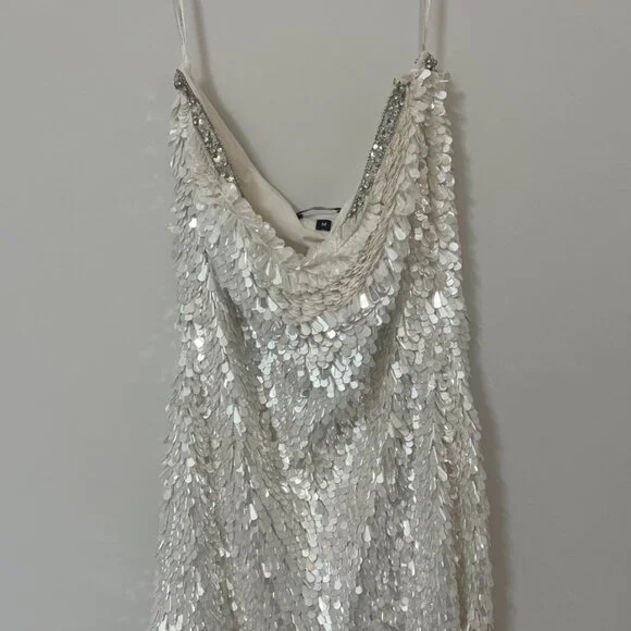 Retrofete Kelly Feather Sequin Dress Size M - Picture 11 of 11